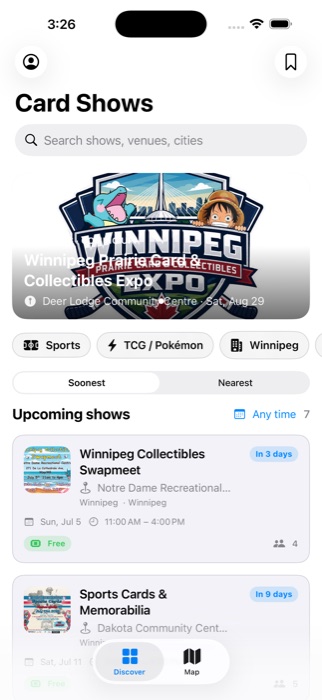 Discover feed